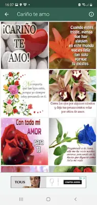 ¡Cariño te amo! Frases android App screenshot 12